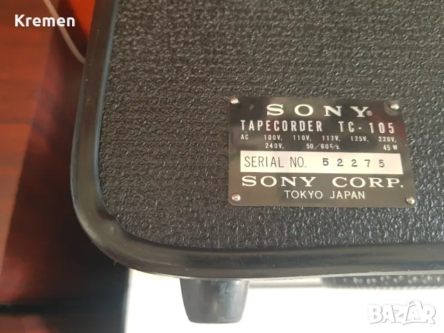 Ролков SONY TC-105, снимка 5 - Ресийвъри, усилватели, смесителни пултове - 48992242