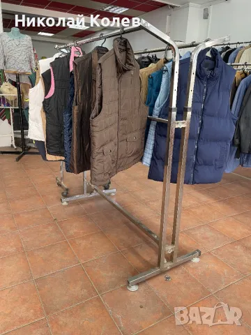 Стелаж за дрехи,двоен регулируем, снимка 1