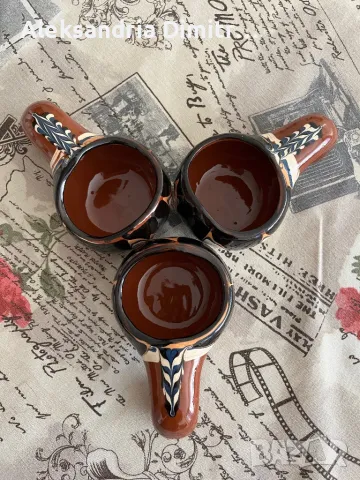 Старинни порцеланови чашки за ракия 3бр, снимка 2 - Сервизи - 48963390