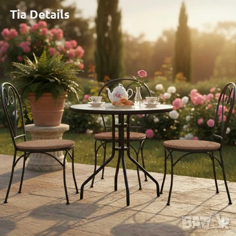 Стилна масичка за кафе на открито, снимка 2 - Други стоки за дома - 53004531