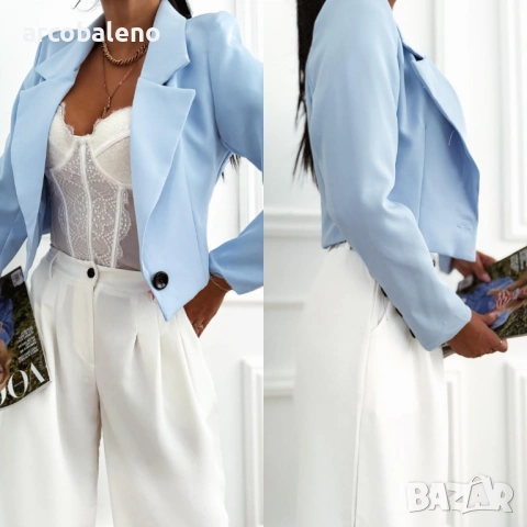 Дамско късо елегантно сако, 6цвята , снимка 10 - Сака - 53124267