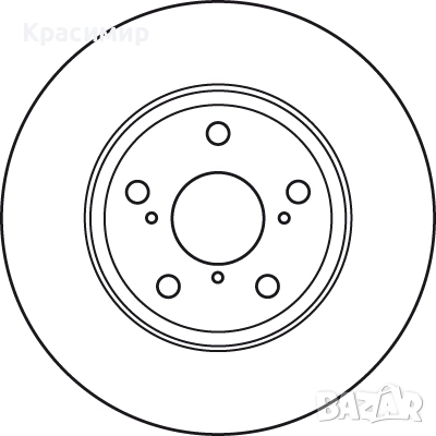 Спирачен диск преден, снимка 4 - Части - 51491370