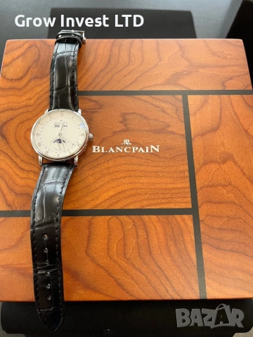 Часовник BLANCPAIN VILLERET Quantieme Complet, снимка 4 - Мъжки - 53439712