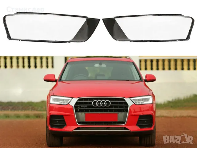 Стъкла (капаци) за фарове за Audi Q3 8U Facelift