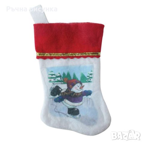 Коледни чорапчета 18см -2лв, снимка 5 - Декорация за дома - 43078985