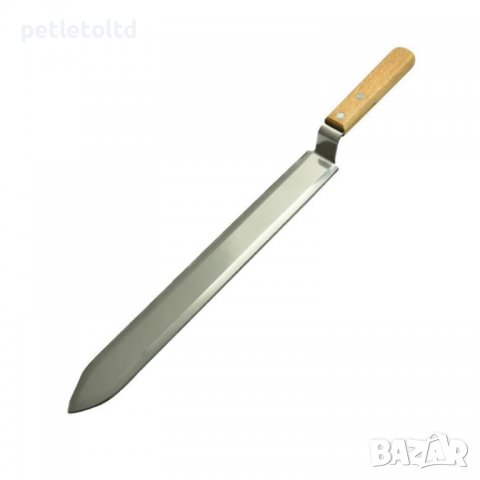 Нож за разпечатване гладък, с дървена дръжка , снимка 2 - За пчели - 36930346
