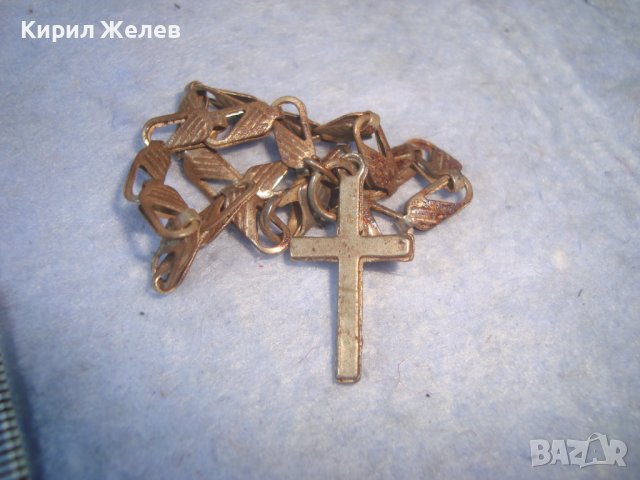 СТАРО ПОСРЕБРЕНО МАЛКО НАГРЪДНО РАЗПЯТИЕ КРЪСТЧЕ 76144, снимка 7 - Колиета, медальони, синджири - 36953897