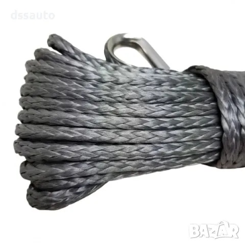 Синтетично въже за лебедка 5мм 15м 2,9т (6393 lbs) сив цвят, снимка 3 - Аксесоари и консумативи - 50055351