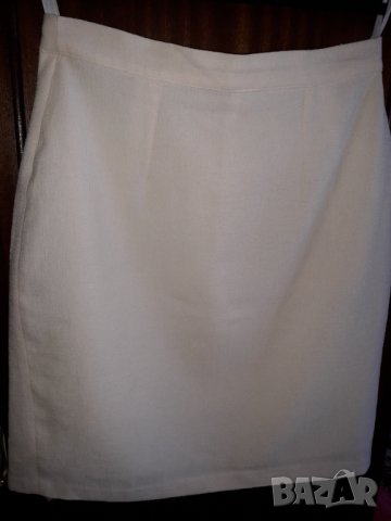 Дамски летен бял костюм къс ръкав от шантунг с подплата, снимка 9 - Костюми - 32874696
