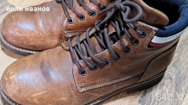 TOMMY HILFIGER-кожени зимни обувки 40 номер, снимка 11 - Ежедневни обувки - 52295285