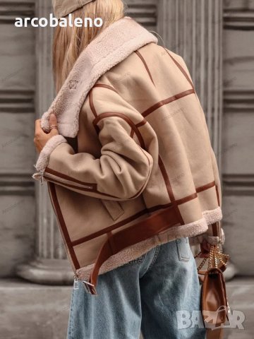 Дамско кожено яке в уличен мотоциклетен стил, 3цвята , снимка 5 - Якета - 43257804