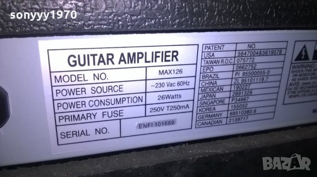 ПОРЪЧАНО-peavey max 126 guitar amplifier-trans tube-внос швеицария, снимка 13 - Китари - 26496552