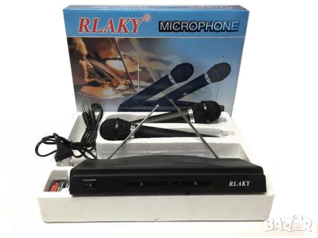 Комплект два броя безжични микрофони RLAKY WR-306, снимка 1 - Микрофони - 33168890