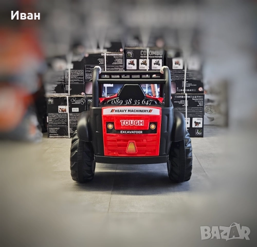 ТОП ЦЕНА!НОВО!Акумулаторен трактор HARVEST RED с 12V батерия,дистанционно,USB, снимка 7 - Електрически играчки - 51740813