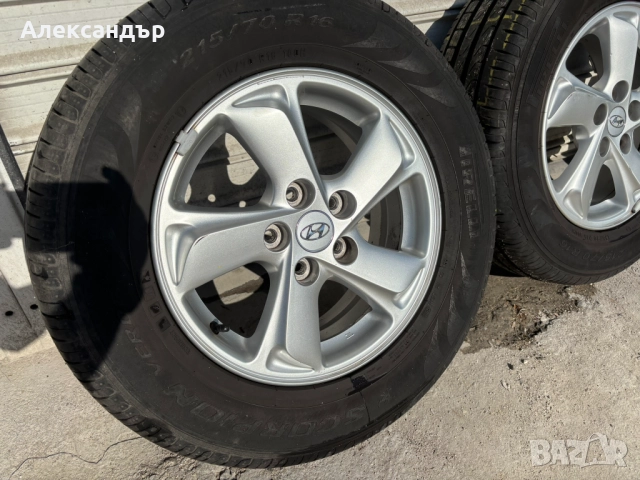 Алуминиеви джанти с летни гуми за джип Хюндай - IX/Santa Fe/Qashqai, снимка 2 - Гуми и джанти - 52287500