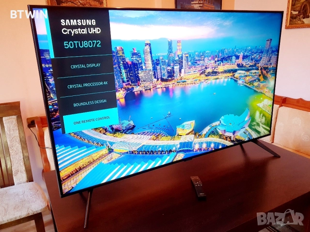 Телевизор - Samsung 50 ИНЧА - Smart - 4K - Ultra - HD !, снимка 2 - Телевизори - 52508542
