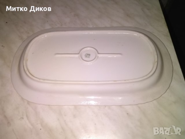 Порцеланово плато поднос марков винтидж Японски порцелан 360х210мм златен кант, снимка 6 - Аксесоари за кухня - 43990938