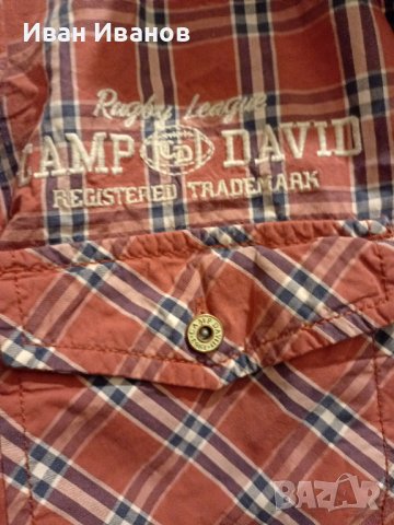 Оригинална риза Camp David - размер Л - 7лв, снимка 4 - Ризи - 43011291