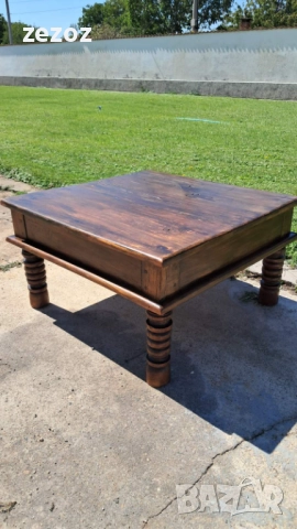 Маса холна масив махагон №47, снимка 3 - Маси - 51650317