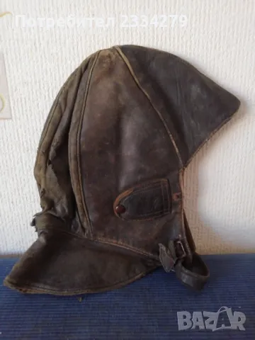 Стара военна кожена каска, шлемофон Белгия, 1970Г. неизползван. , снимка 5 - Антикварни и старинни предмети - 46010643