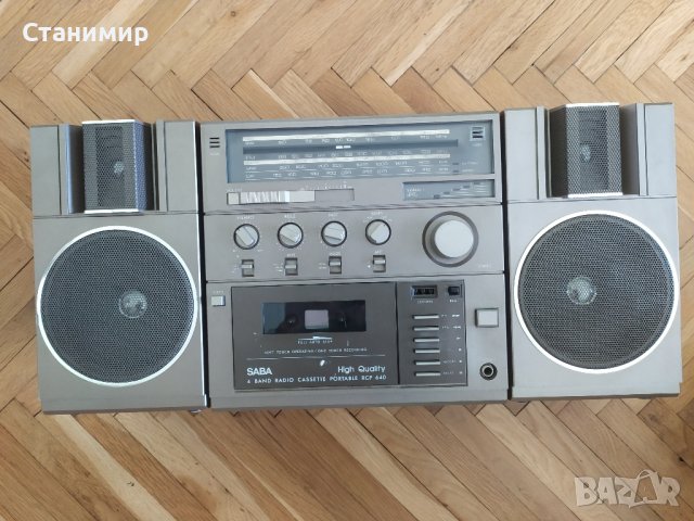 Немски ретро радио касетофон SABA RCP 640, снимка 2 - Радиокасетофони, транзистори - 43894365
