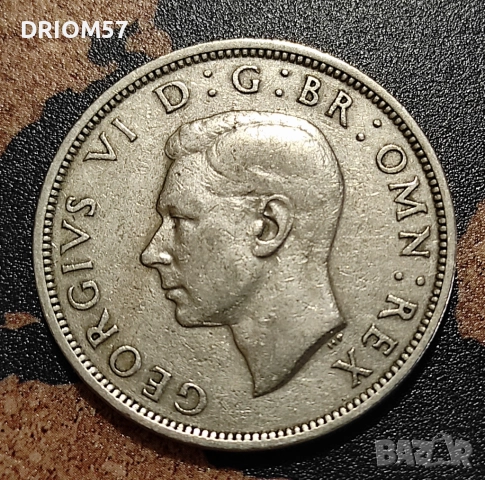 Монети Великобритания- 5 бр› Крал Джордж VI[1947-1951], снимка 4 - Нумизматика и бонистика - 49570631