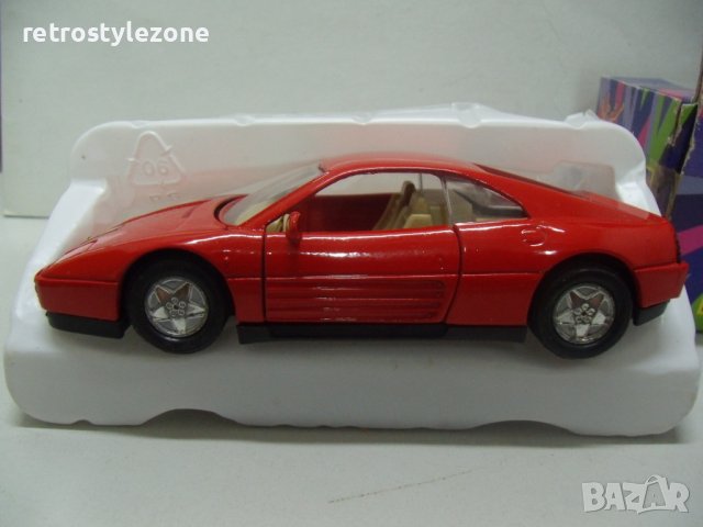 № 7309 стар макет автомобил Ferrari 348 ts   - Mini Flitzer - WELLY   - размер 11 / 5 / 3,5 см   , снимка 3 - Други ценни предмети - 43450473