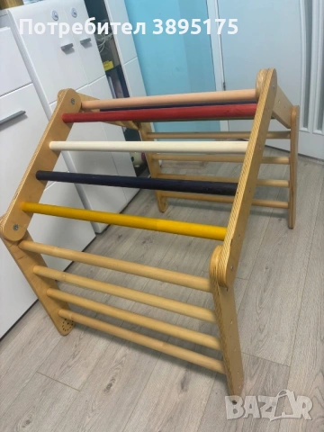 Триъгълник на Пиклер с люлка и пързалка, снимка 3 - Детски люлки - 53589500