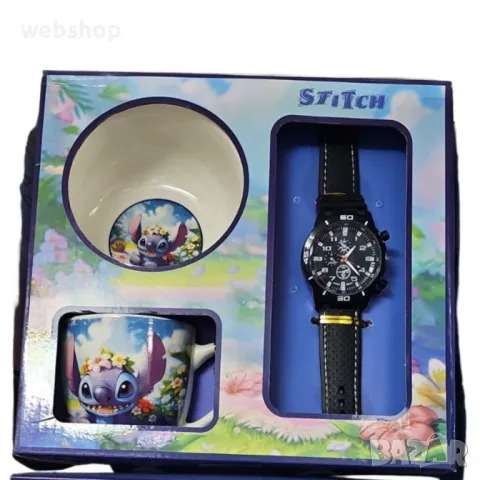 Подаръчен комплект с анимационни герои - Лило и Стич/Елза и Анна, снимка 1