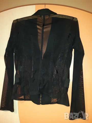 Елегантна блуза от прозрачна материя р-р S, снимка 3 - Сака - 28945662