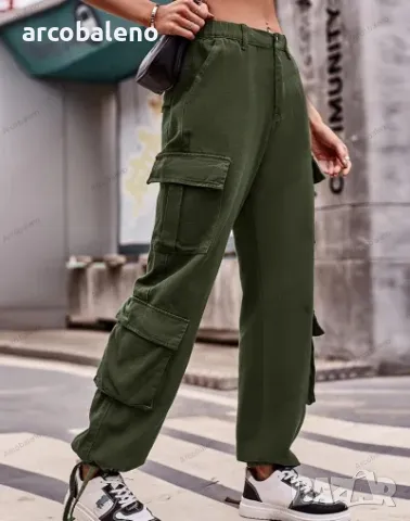 Нов дамски ежедневен панталон със свободен дизайн, 5цвята , снимка 5 - Панталони - 48816749