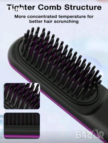 Компактна четка за изправяне , снимка 3 - Преси за коса - 52496066