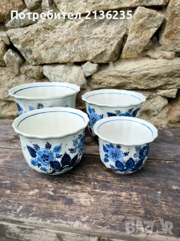 Порцеланови кашпи Делфт, снимка 9 - Антикварни и старинни предмети - 50049315