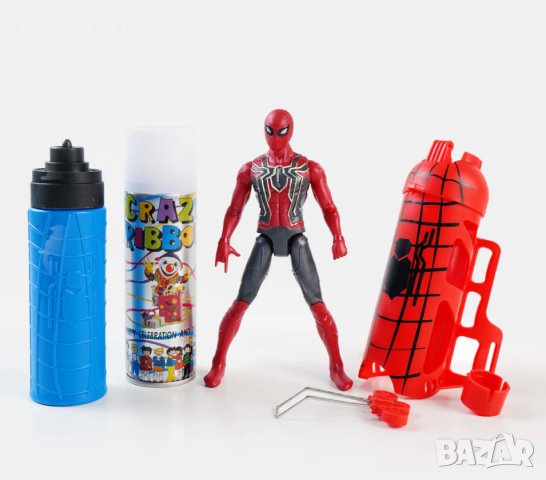 Спайдърмен Изтрелвачка на паяжина с фигурка Спайдърмен, снимка 2 - Фигурки - 43300332