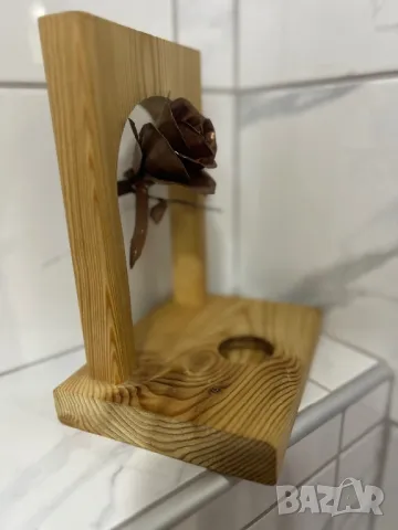 Свещник Германия масивно дърво, снимка 3 - Други - 48598350