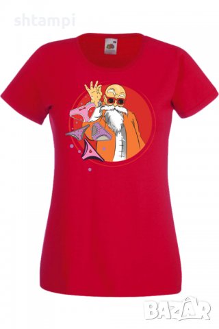 Дамска тениска Dragon Ball Z Master Roshi 03,Анимация,игра,Празник,Повод., снимка 3 - Тениски - 37945803