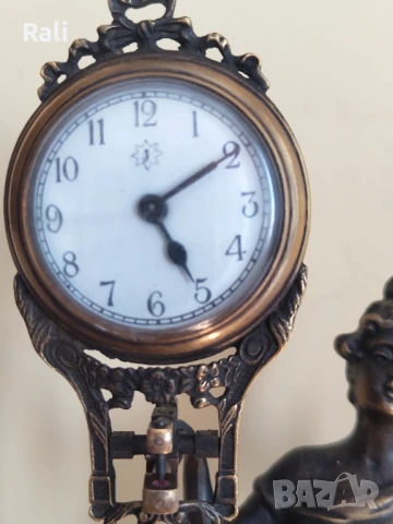 Настолен бронзов часовник 5, снимка 3 - Други - 51312261