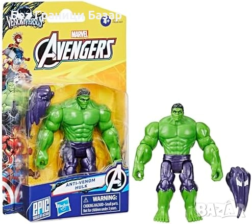 Нова Marvel Avengers Hulk Anti-Venom 10см екшън фигура играчка дете, снимка 3 - Фигурки - 51608646