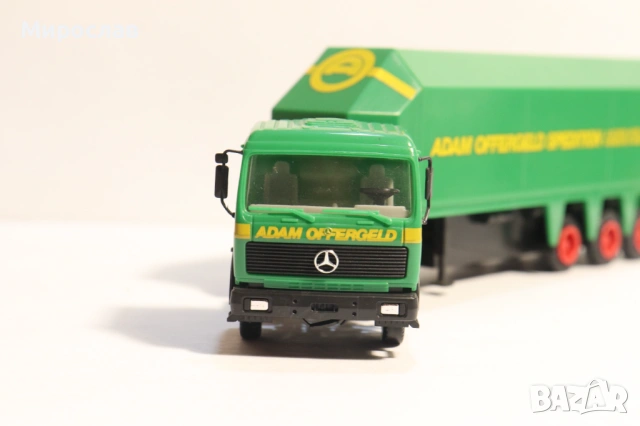 HERPA H0 1/87 MERCEDES ПРЕВОЗ НА СТЪКЛО МОДЕЛ КАМИОН, снимка 3 - Колекции - 53378041