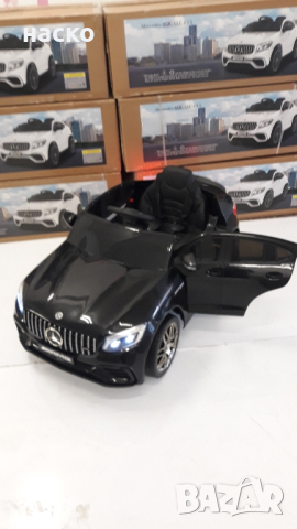 Акумулаторни коли джипове Mercedes с кожена седалка и меки гуми 