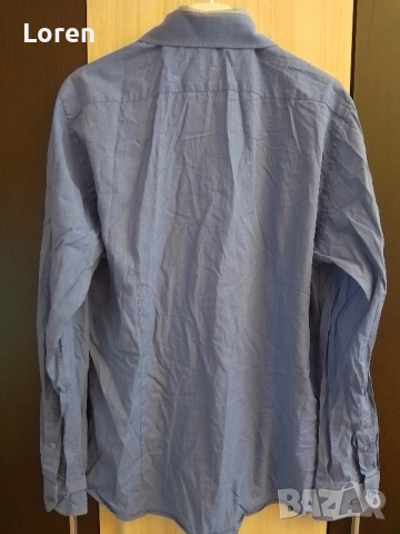 Синя мъжка риза, снимка 11 - Ризи - 49541675