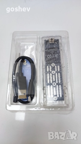 Кутия за SSD M.2 NGFF M-key към USB-C 3.1 / USB 3.0, снимка 3 - Кабели и адаптери - 52685876