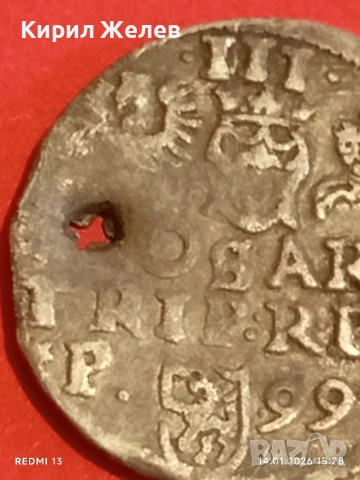 Сребърна монета 3 гроша 1599г. Сигизмунд трети Полша за КОЛЕКЦИЯ 52967, снимка 12 - Нумизматика и бонистика - 53097389