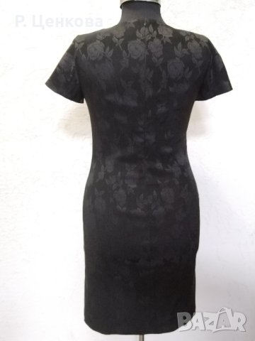 Дамска елегантна черна рокля, снимка 5 - Рокли - 42947296