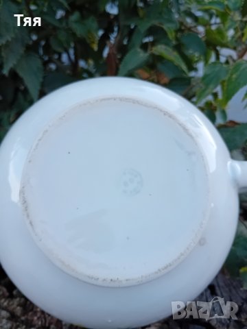 Чайник с декор липа , снимка 2 - Антикварни и старинни предмети - 42976220