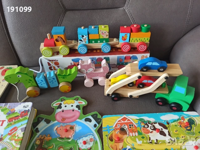 комплект дървени,занимателни и образователни играчки, снимка 2 - Образователни игри - 51250896