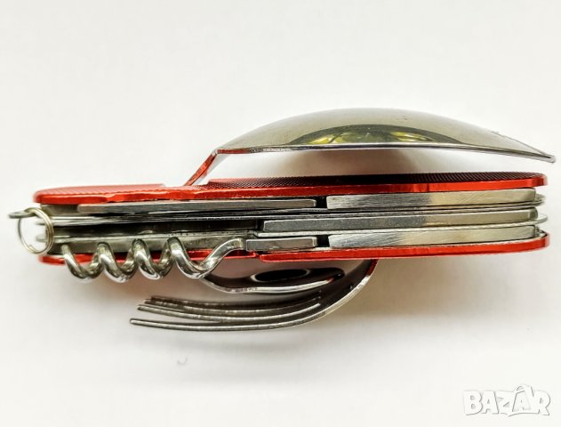 Мултифункционален нож, швейцарско джобно ножче, джобна ножка с вилица и лъжица за подарък, снимка 5 - Ножове - 34942914