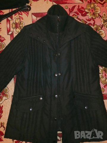 Черно есенно-зимно дамско яке, снимка 5 - Якета - 44113056