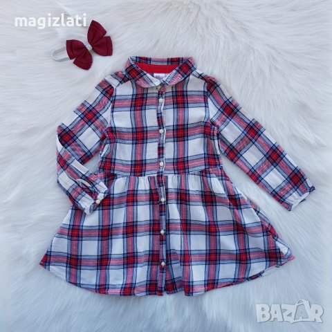 Карирана рокля H&M 2-3 години 