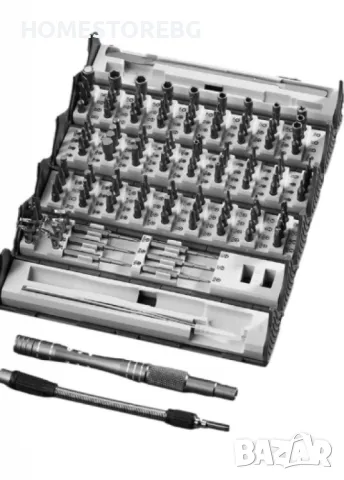 ХИТ АРТИКУЛ Комплект прецизни отвертки, 128 в 1, снимка 3 - Куфари с инструменти - 49068445